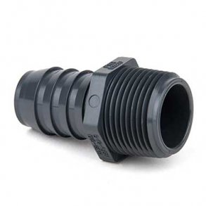 ADAP 1MPTX1BARB PVC80