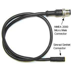 Simrad SimNet NMEA 2000 Adapter Cable - 0.5 Meter
