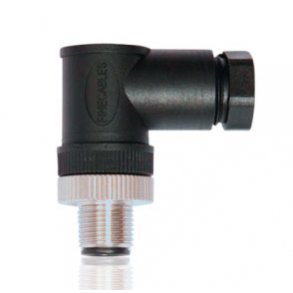 Micro field fit connector, right-angle male