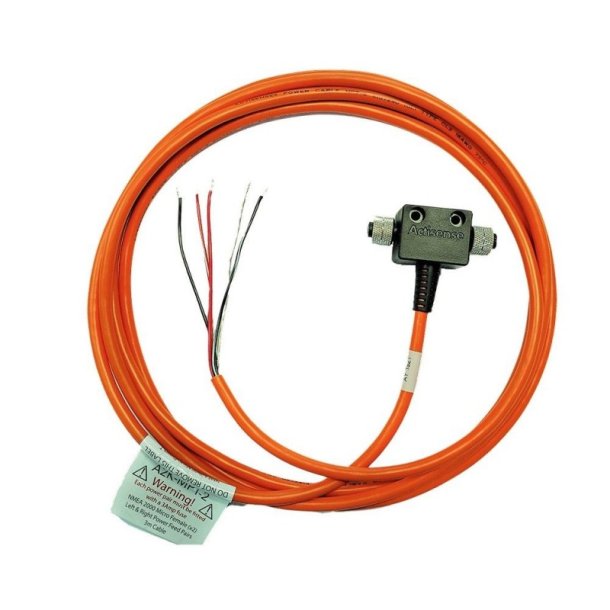 A2K-MPT-2 Mikro hunstik, 3 meter UL-certificeret kabel, strmforsyningspar til venstre og hjre