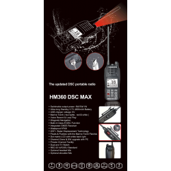 HM360 MAX DSC-D VHF Radio 6W m. ATIS og L1 + L2
