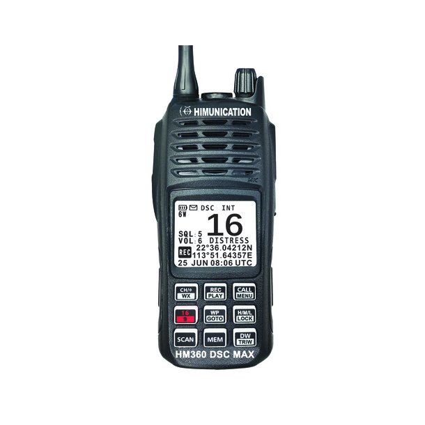 HM360 MAX DSC-D VHF Radio 6W m. ATIS og L1 + L2