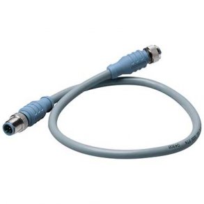 Micro Double-Ended Cordset - M to F - 0.5m (gray)