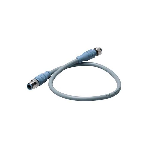 Micro Double-Ended Cordset - M to F - 0.5m (gray)