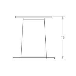 Norby Marine lanternebeslag 0 gr. for vandret monteringsflade