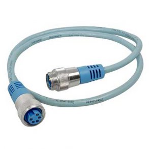 Mini Double-Ended Cordset - M to F - 0.5m (gray)